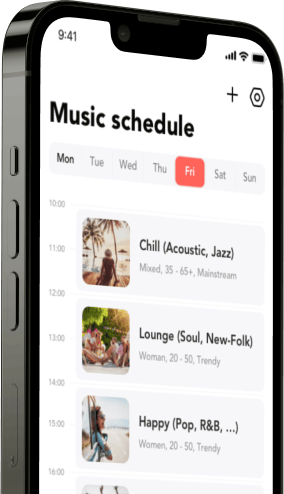 soundsuit music for businesses schedule scheduling calendar planing