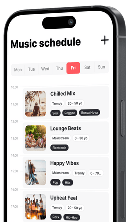 soundsuit music for businesses schedule scheduling calendar planing