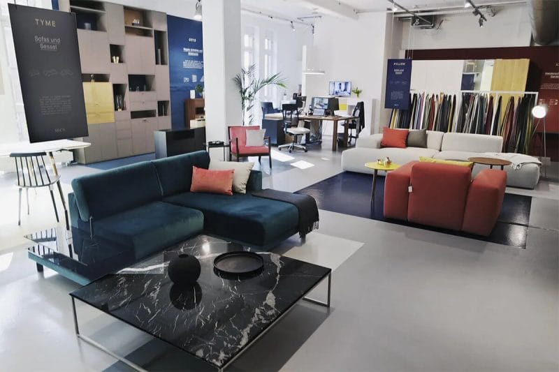 Soundsuit Musik für Design-Showrooms die MYCS Möbelgeschäfte
